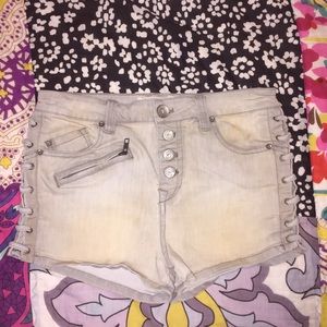Free people crochet shorts